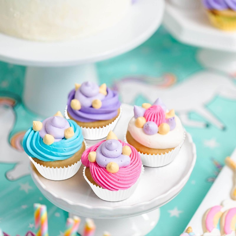 Xlloest Premium Standard Baking Cups, Cupcake Liners Paper, Pack of 200 (White) gallery