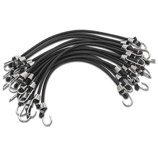 15 Pack Heavy Duty Bungee Cords with Hooks 11 Inch Mini Rubber Bungee Cord gallery