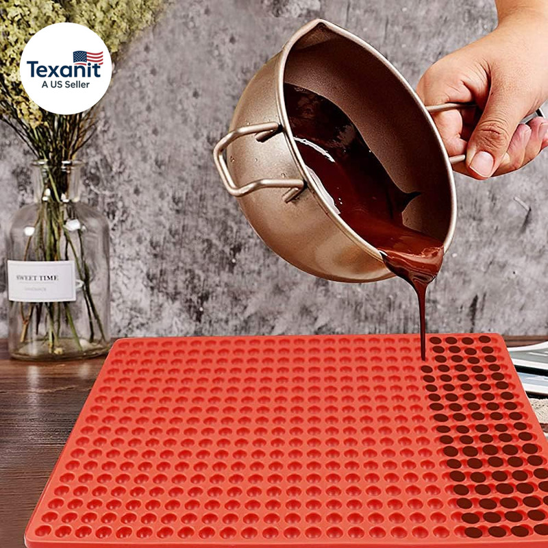 468-Cavity Mini round Silicone Mold, Chocolate Drops Mold, Baking Mat,Dog Treats