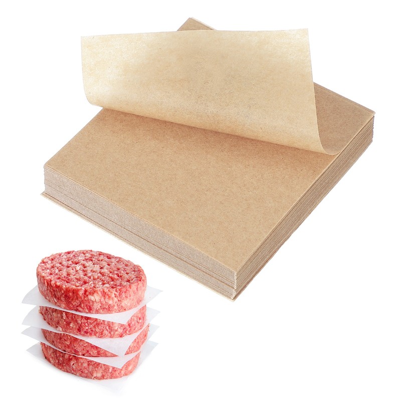 250 Pcs Parchment Paper Baking Sheets Squares, 2.4″ Non Stick Paper, Wood Color