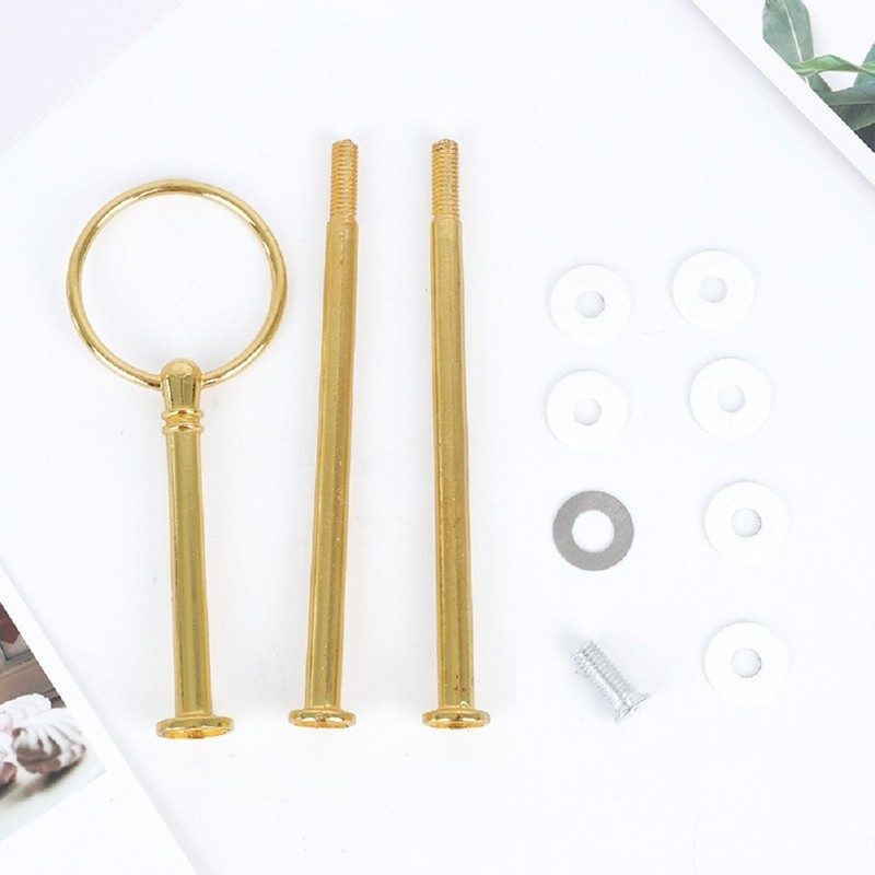 Plate Stand 23.5 Cm Zinc Alloy Handle Fitting Hardware Rod Gold Silver Cupcakes gallery