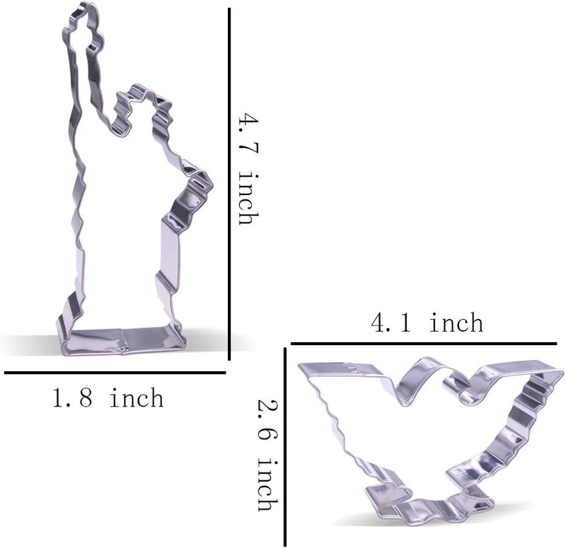 4th of July Cookie Cutter Set - 8 Piece - Stainless Steel gallery