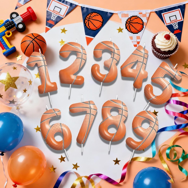 Basketball Birthday Candle Number 2 Basketball Candle Birthday Party Decoration gallery