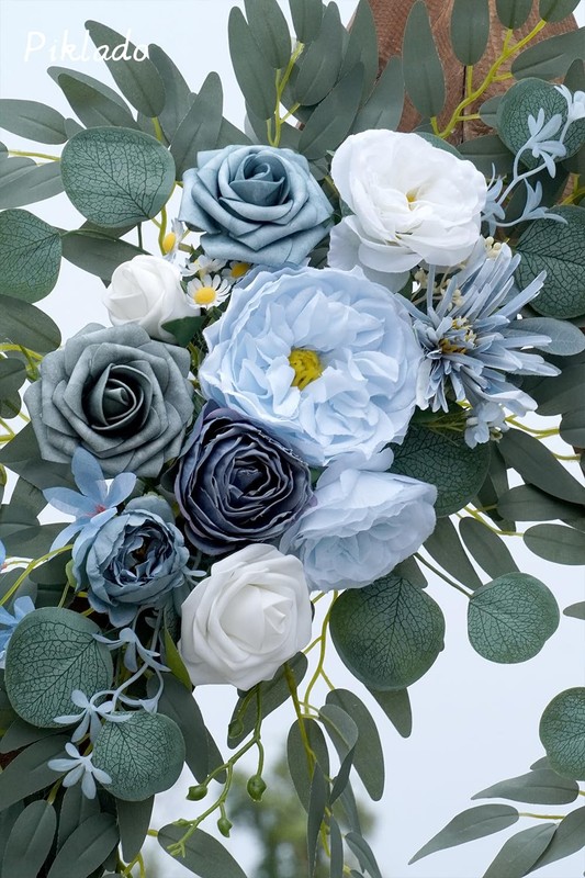 Piklado Faux Flower Swag Set of 2 for Wedding Arch & Welcome Signs gallery