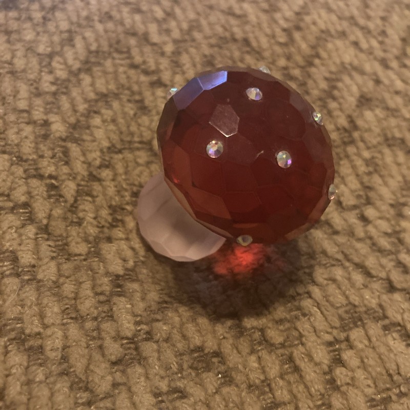 2” mushroom By Simon Design Red And White Nice Sparkle gallery