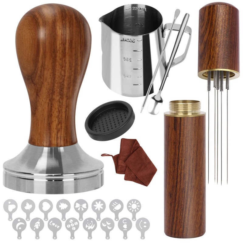 Y-Step 23 PCS Coffee Tamper Set, Espresso Accessories Kit Barista Kit, 51mm
