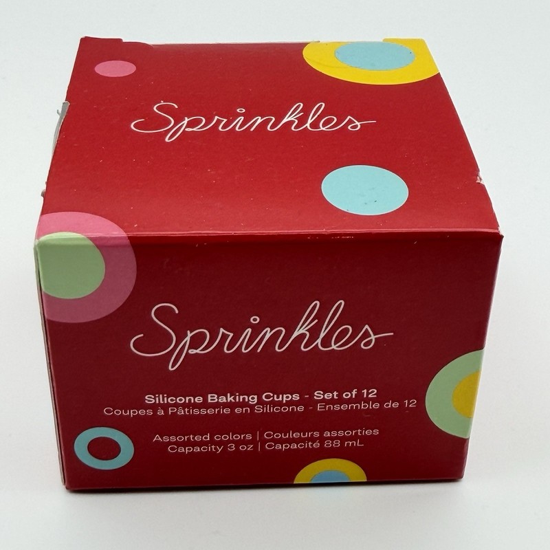 Sprinkles Silicone Baking Cups Set of 12 Reusable Muffin Cupcake Liners 3 oz