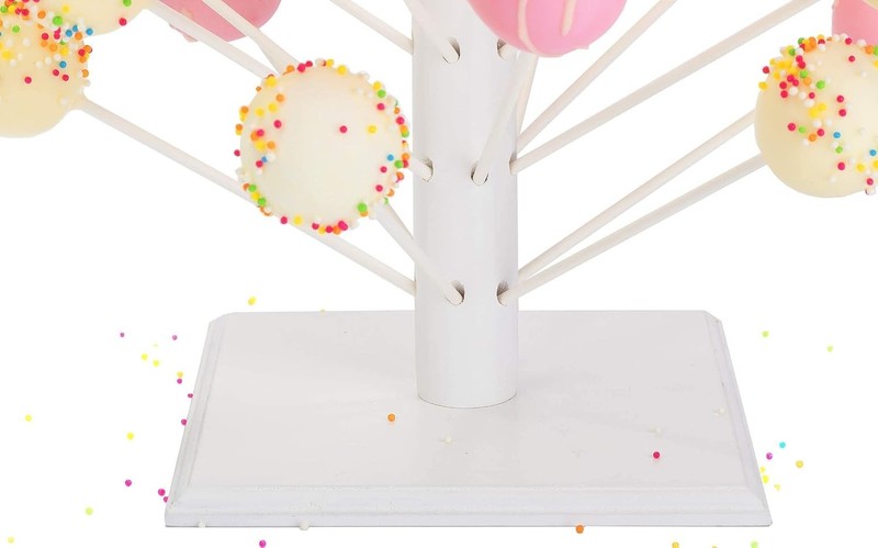 Wood Cake Pop Stand - 60 Hole Wooden Lollipop Holder Candy Table Display, Dec... gallery