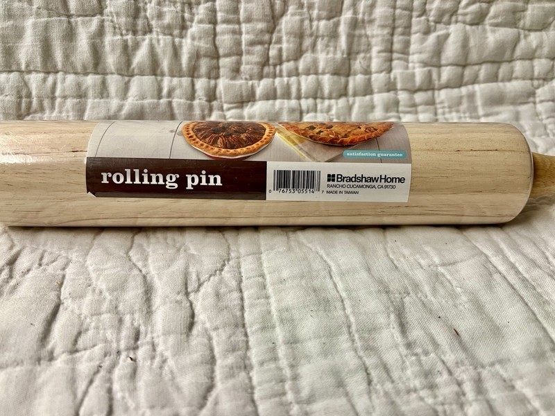 Sweet Creations by Good Cook Wooden Rolling Pin Roller 9.75" Full Length 17.25" gallery