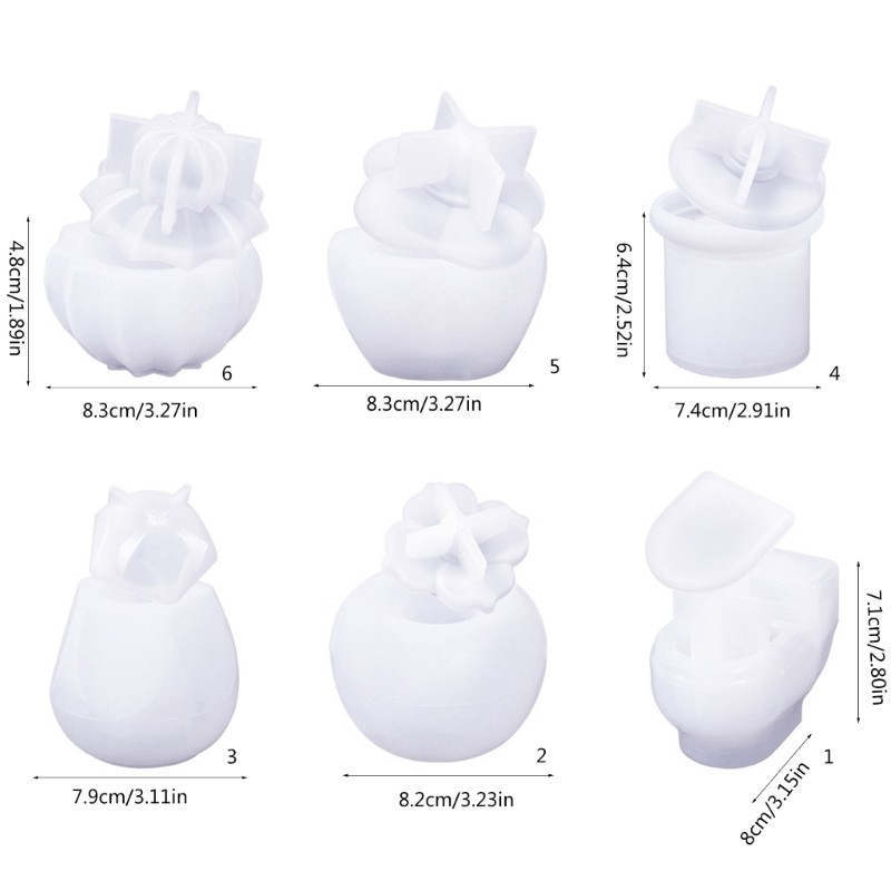 Silicone Mold for Crafting Jar with Lid Storage Box Jewelry Holder Mould gallery