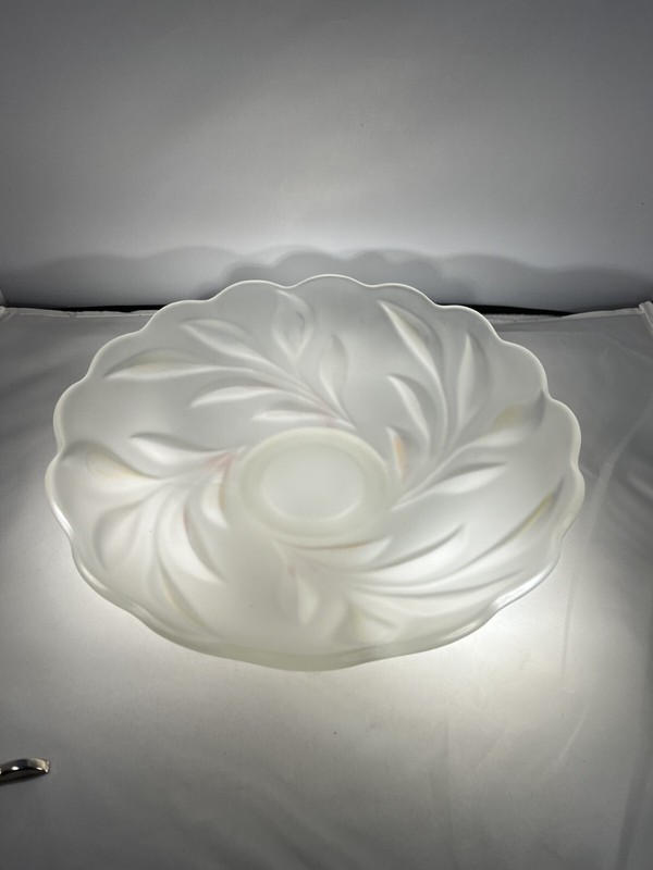 Frosted Glass Cake Stand Satin Finish 14″ 72-4