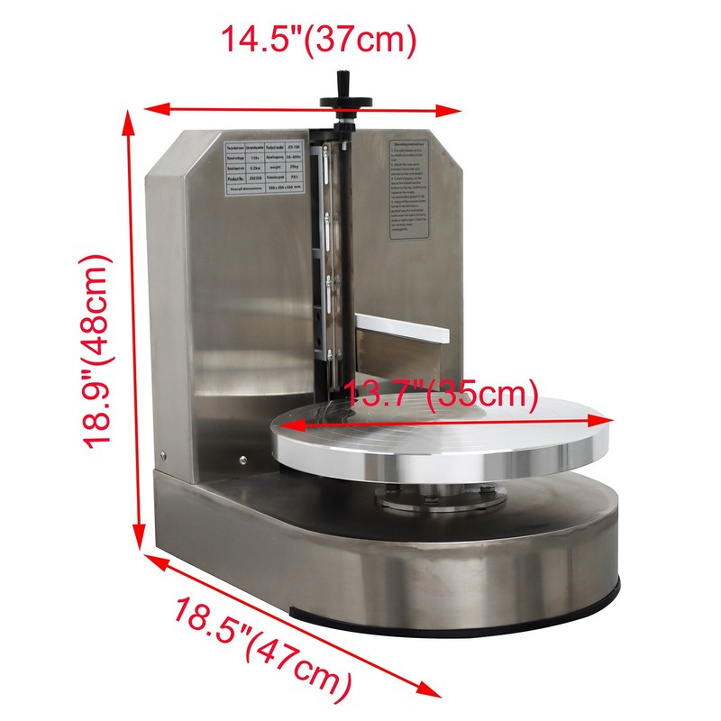 4-12inch Cake Cream Spreading Coating Smearing Machine Stainless Steel 60-320RPM gallery