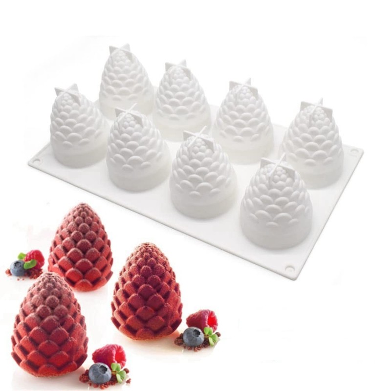 Silicone Mold Dessert Silicone Cake Mold For Baking Fondant Mould Fruit Shape…