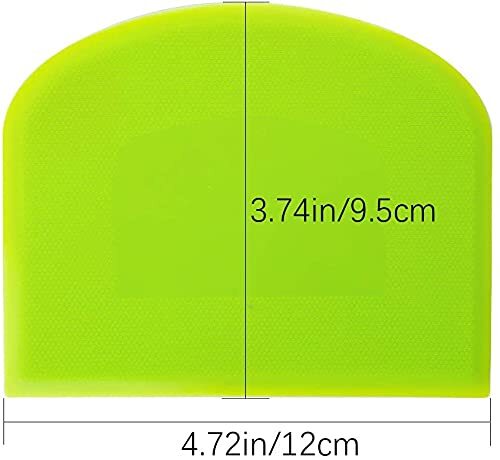 2 X Pastry Horn 12 X 9.5 Cm Plastic Dough Scraper For Kitchen gallery