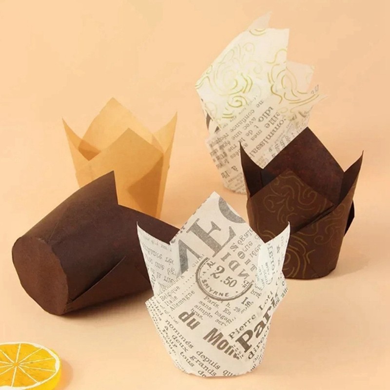 50PCS Newspaper Cupcake Liner Baking Cup for Wedding Party Muffin Cupcake5702 gallery