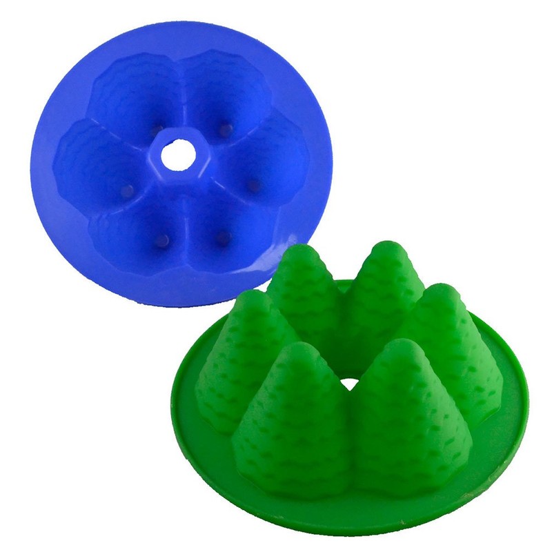 3D Christmas Tree Shaped Cake Mold Creative Silicone Bake Mold for Home Store gallery