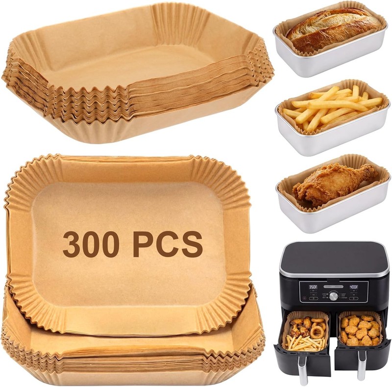 300 Pcs Air Fryer Liners Disposable Parchment Baking Paper Liner Rec