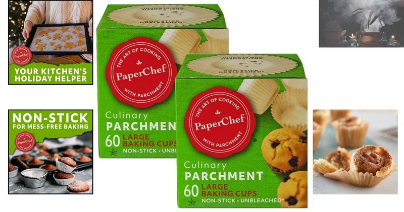 Easy Release Large Parchment Baking Cups - 120 Count for Muffins & Cupcakes gallery