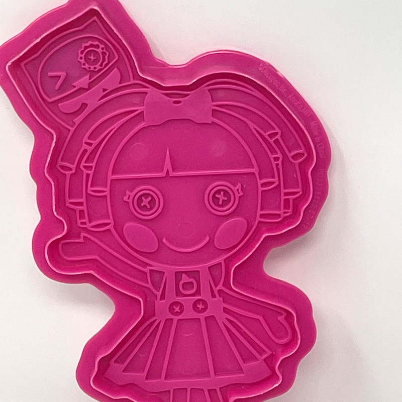 Lalaloopsy Cookie Cutters Set 2 Cake Toppers Pink MGA Sew Cute 6" Y2K Decor Toy gallery