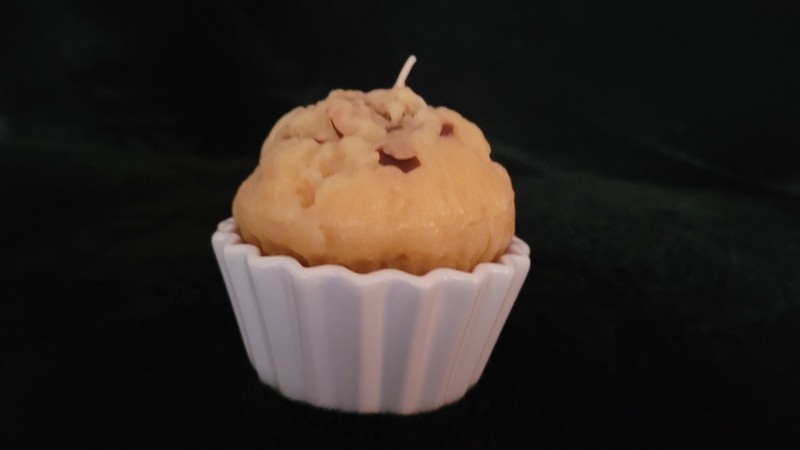 Large Scented Candle Muffin Hallmark Glass Cupcake Liner Lot of 2 Excellent gallery