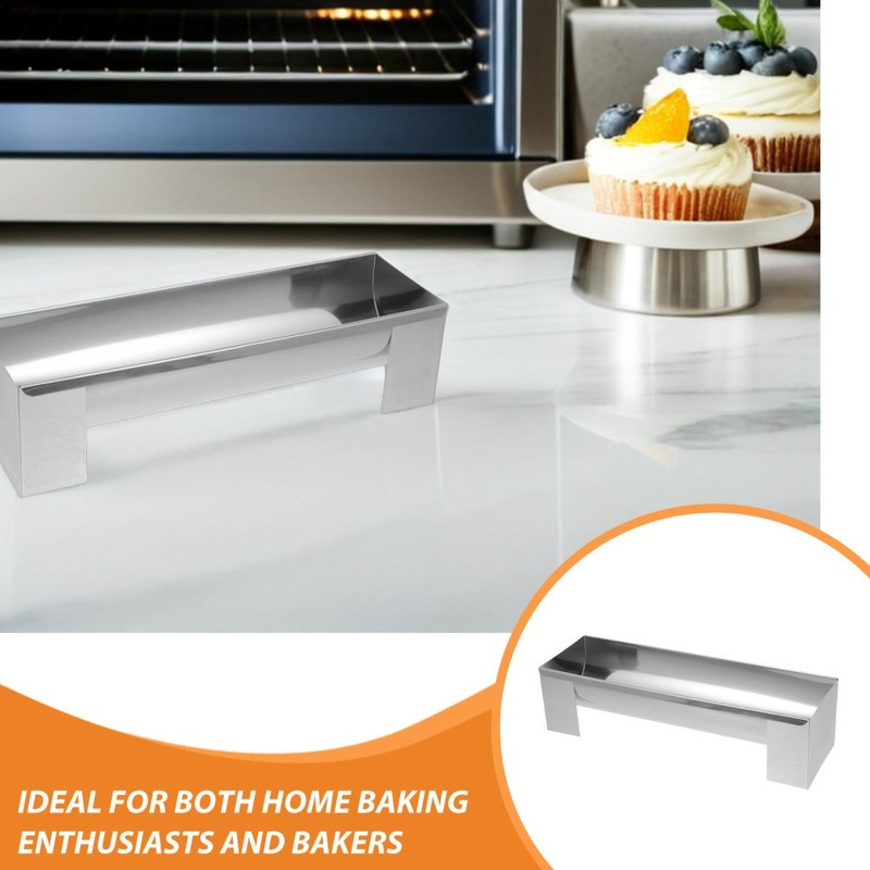 2 PCS Stainless Steel Cake Pan French Bread Baking Mold Dessert Loaf Homemade gallery