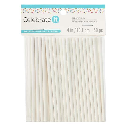 Wilton Lollipop Sticks 50 ct 4" Halloween Candy Melts Mold Stick