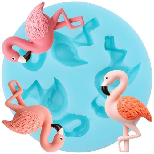 3D Flamingo Fondant Molds Flamingo Silicone Mold for Cake Decorating Style G gallery