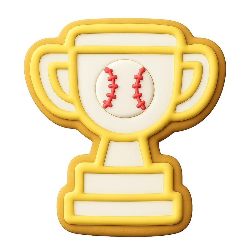 Tennis Trophy Cup Cookie Cutter & Stamp, Fondant & Clay - 4x3.6 gallery
