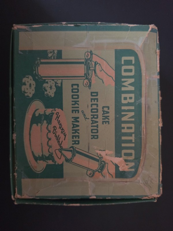 Combination Cookie Maker An Cake Decor Kit. Vintage (1950s) Original Box USA