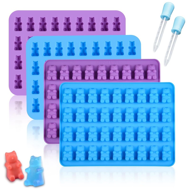 Gummy Molds Gummy Bear Mold 2 ml Silicone Candy Molds Bigger Food Grade Silic...