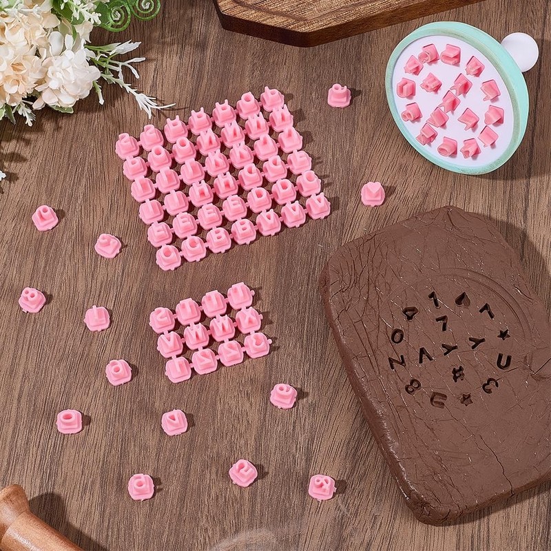 Biscuit Letter Stamps Alphabet Cake Stamp Plastic Number 0-9 Symbols Cookie F... gallery