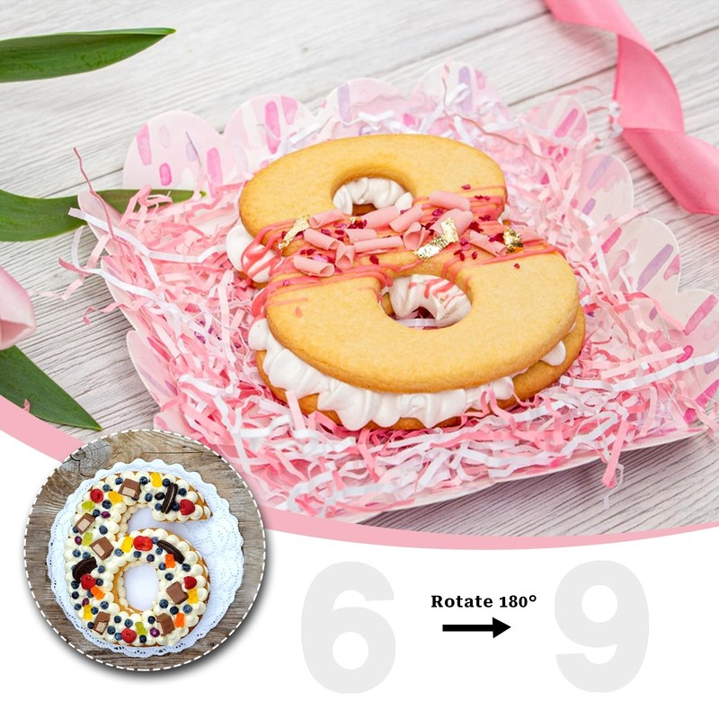 14 Inch Large Size Number Cake Mold Baking Forms Moulds, 9 Pieces 0-8 Cake Numbe gallery