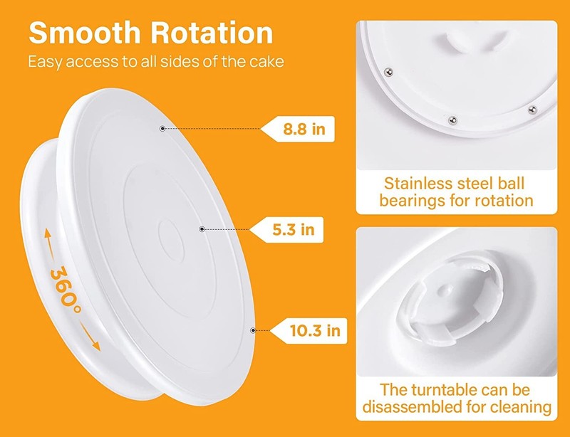 Soporte Para Pasteles Plato Giratorio Para Pastel Rotating Cake Stand Turntable gallery