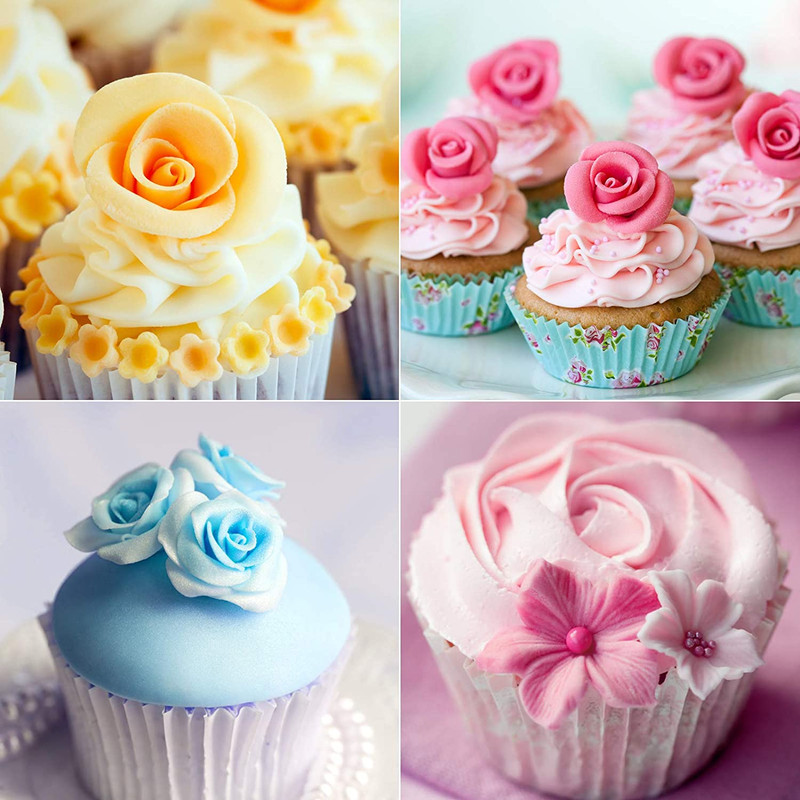 47 Pcs Russian Piping Tips Set, 12 Flower Frosting Nozzles Icing Tips for Cake D gallery