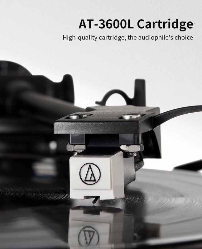 Angels Horn Turntable Vinyl Record Player Built-In Phono Preamp Belt Drive gallery