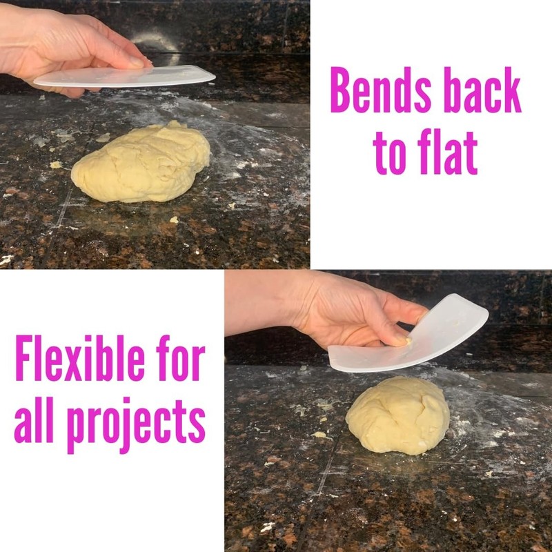 Sourdough Plastic Bench Dough Scraper Bowl Flexible Food-safe Cutter Flexible Mu gallery