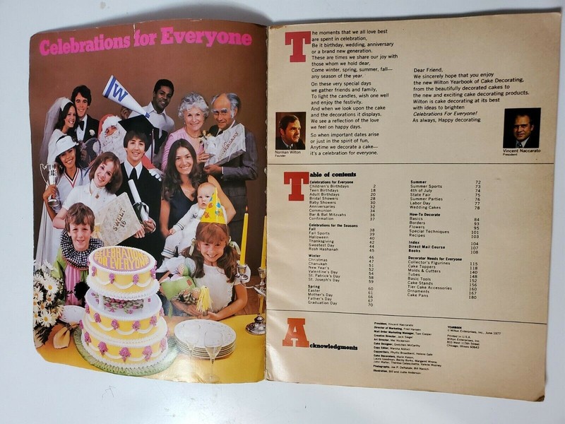 Vintage The Wilton Yearbook Of Cake Decorating 1978 Beautiful Cakes 196 Pages gallery