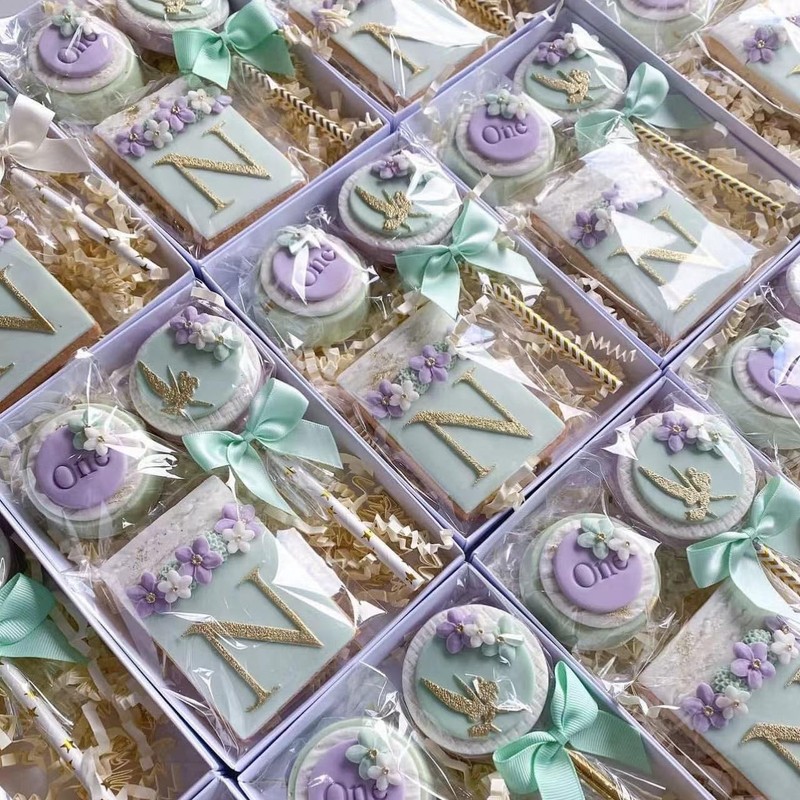 24 Pack 9.5x6x1.25 Clear White Cookie Boxes, Window, Cakesicle, Macaron gallery