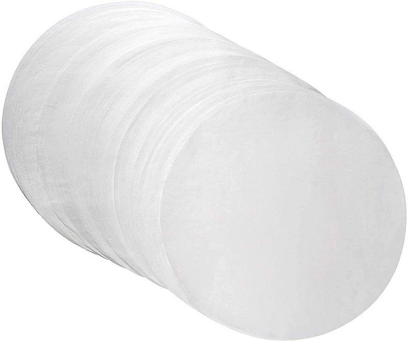 Parchment Paper Baking Circles 8 Inch Diameter, 200 Count (Pack of 1), White