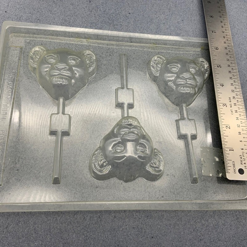 Plastic Candy Craft Mold Large Lion Cub Head Lollipop Sucker Simba Lion King gallery