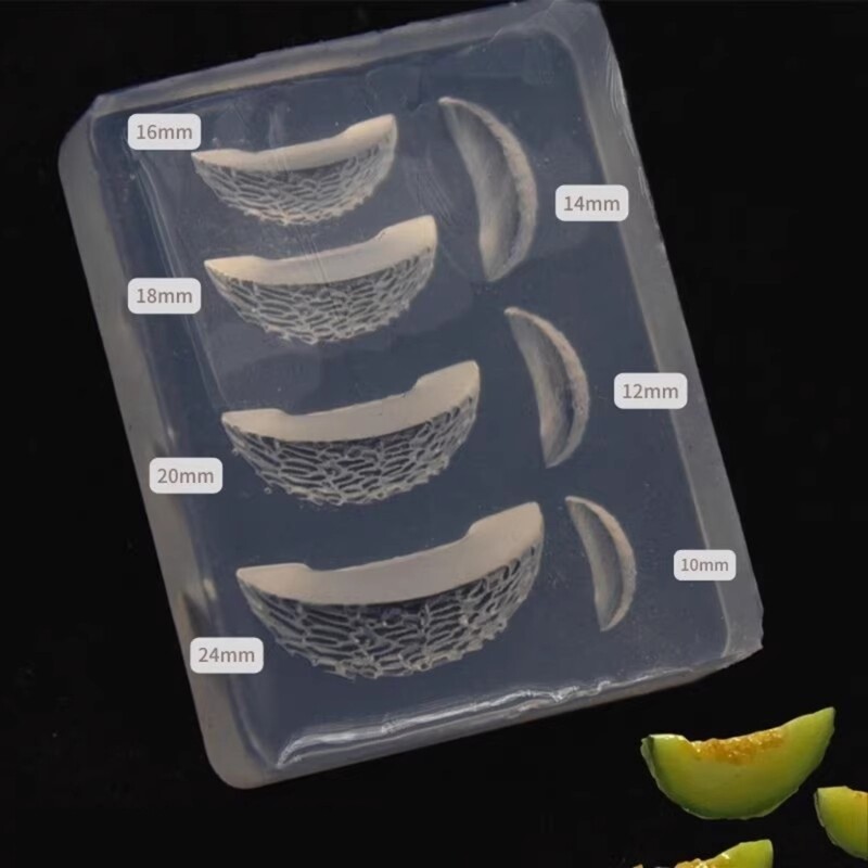 Small Fruit Silicone Mold Cantaloupe Slices Shaped Clay Play Mold DIYs gallery
