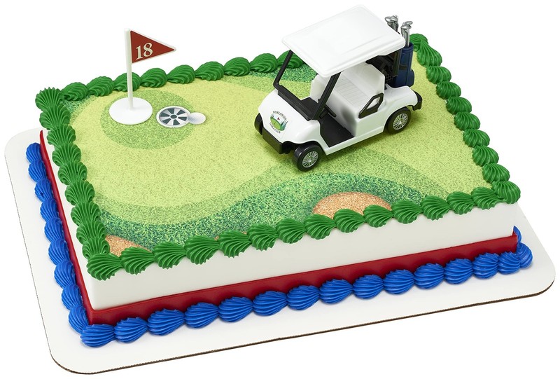 DecoSet® Heading for the Green Cake Topper, 2-Piece Toppers Set, Birthday D gallery