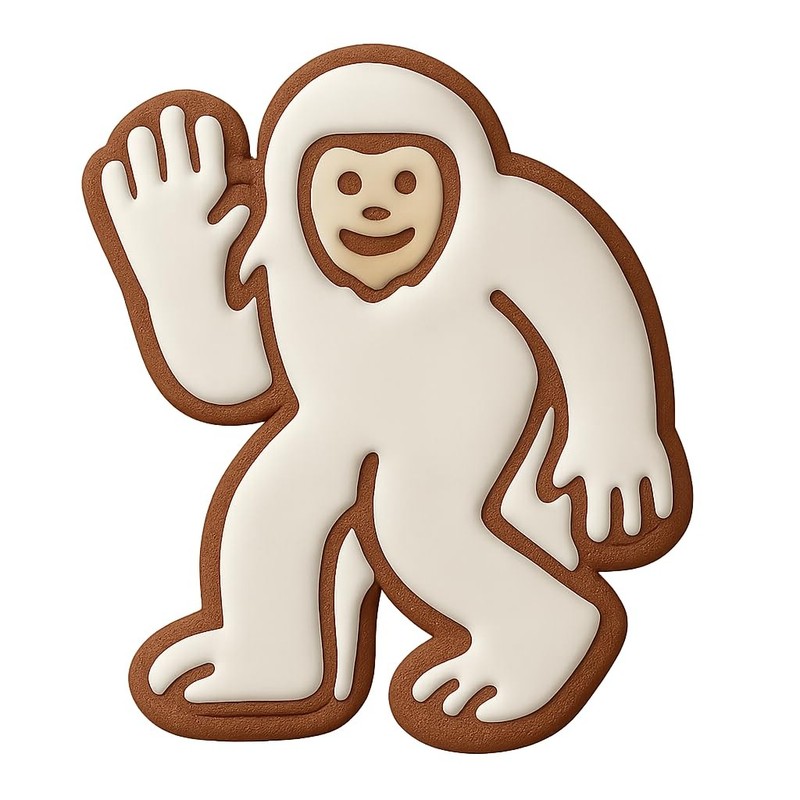 Waving Big Foot Cookie Cutter & Stamp, Fondant & Clay - 4x3.2 gallery