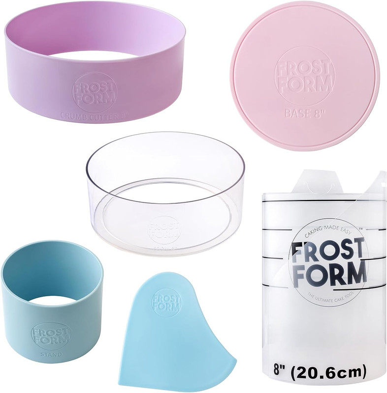 Cake Frosting Cake Decorating Kit Frost Form Starter (8 Inch) 7 Piece Set