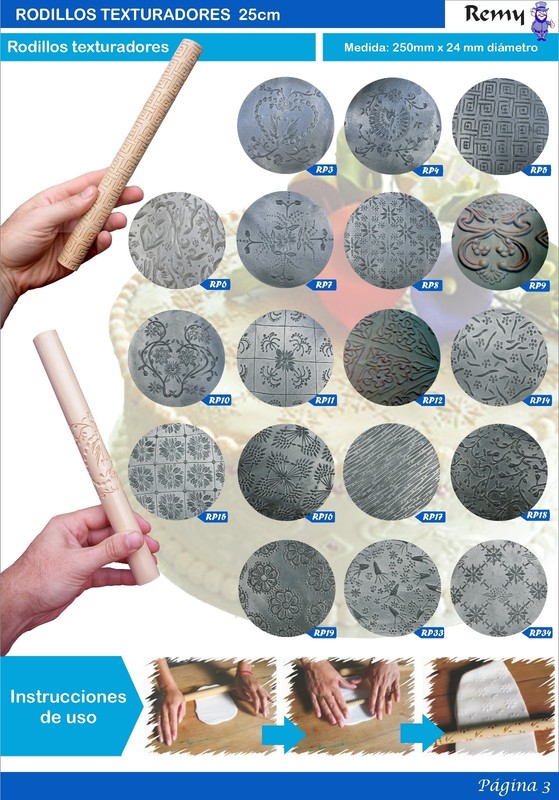 ROLLING PIN TEXTURED Medium/Fondant,Gumpaste,Various gallery