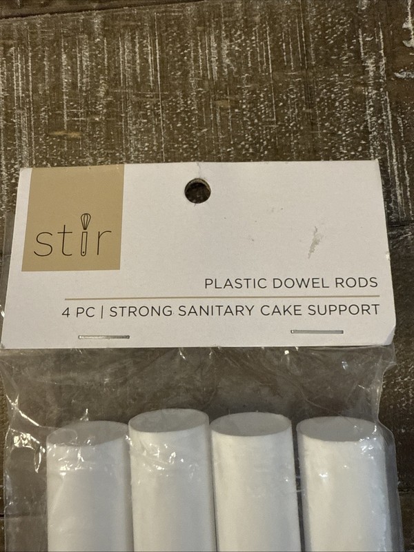 Stir 4 Piece Plastic Dowel Rods Cake Support gallery