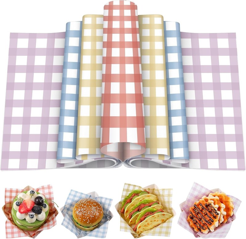 azing 280 Pcs Cheered Wax Paper Sheets 12 x 12 Inch Deli Bakery