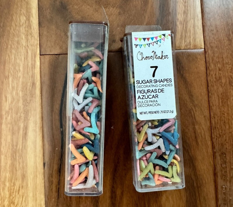 ChocoMaker Number 7 Sugar Shapes (Edible Bakery Sprinkles) .75 Oz 2 Packs gallery