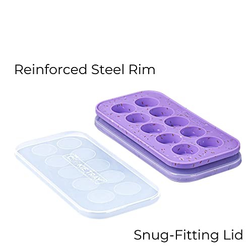 Souper Cubes Silicone Cookie Dough Freezer Tray - 2-Pack Lavender Sprinkles gallery