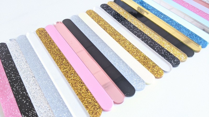 10 Acrylic Cakesicle Sticks Popsicle Lollipop Pastel Mirror Glitter MEGA LISTING